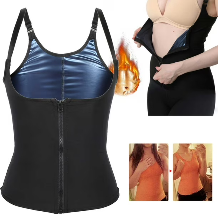 🔥 Chaleco Sauna Para Hombre Y Mujer | Efecto Termíco+ Aplana Abdomen ✅